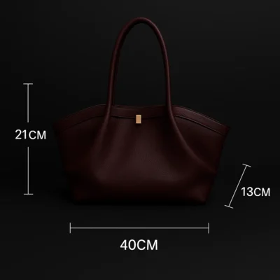 Burgundy tote bag