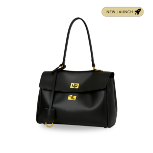 Double opening black bag