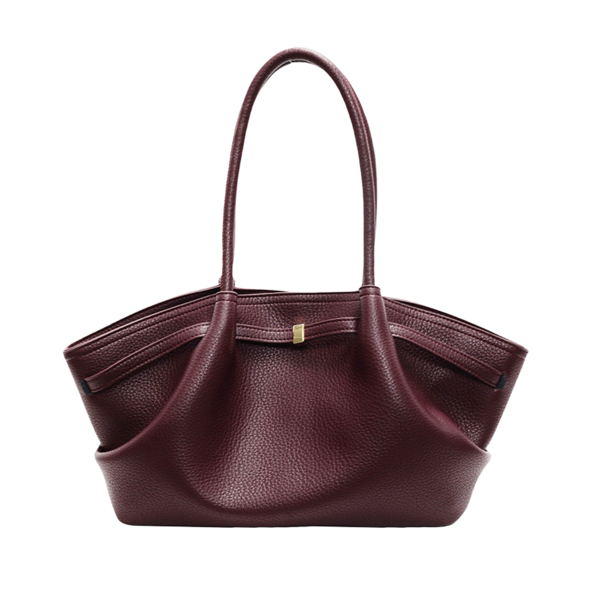 Burgundy tote bag