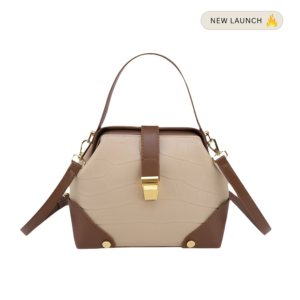 Brown khaki bucket bag