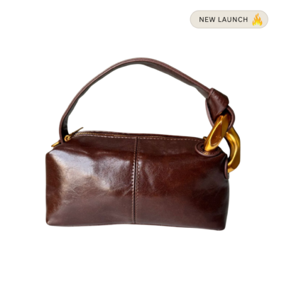Dumpling shine leather Bag