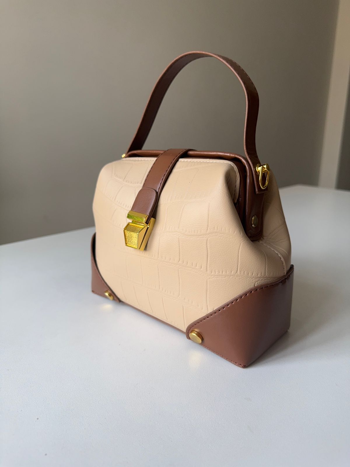 Brown khaki bucket bag - Image 9