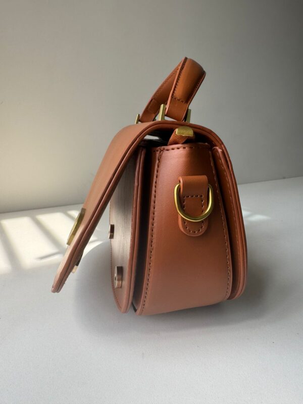 Mustard brown triplet bag