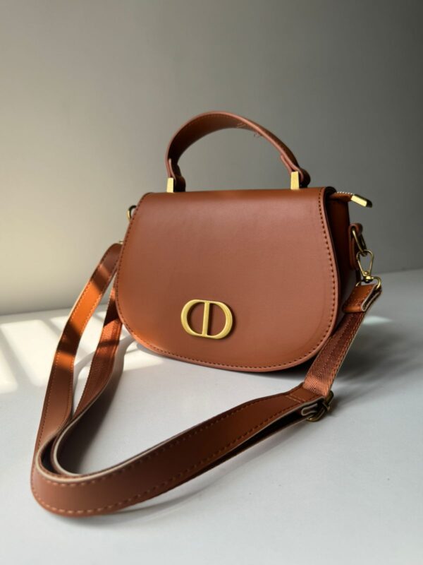 Mustard brown triplet bag
