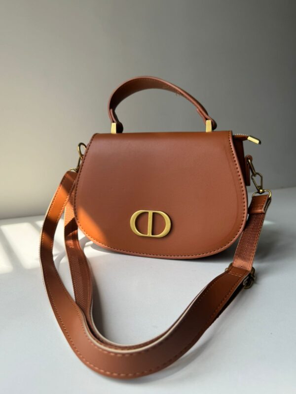 Mustard brown triplet bag