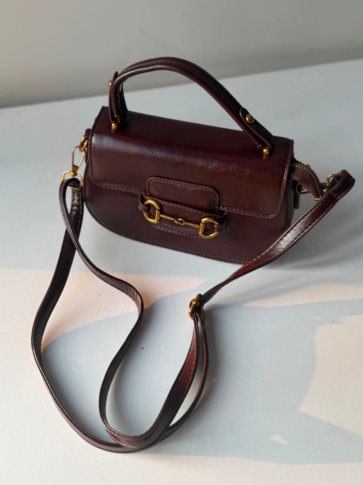 Shiny brown crossbody - Image 7